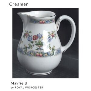 Royal Worcester Mayfield Creamer Pitcher Fine Bone China England